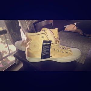 Light Gold Converse Sneakers